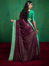 Abstract Printed Art Silk Saree